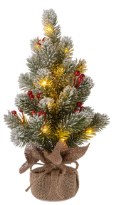 Ganz 14.5" Light-Up Snowy Pine Tree