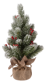 Ganz 14.5" Light-Up Snowy Pine Tree