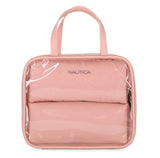 Nautica 3-Piece Clear Cosmetic Case Set