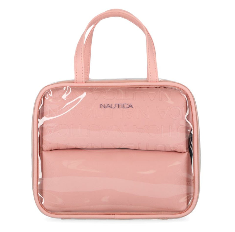 Nautica 3-Piece Clear Cosmetic Case Set