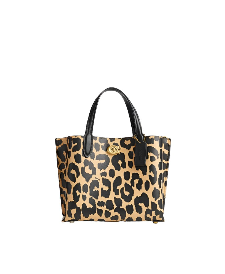 Coach leopard print tote hotsell