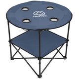 Shelterlogic CAMP&GO 28" Round Lightweight Fabric Portable Folding Beach Table