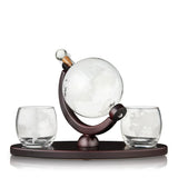 Viski Globe Decanter & Whiskey Tumbler Set - 3 pk