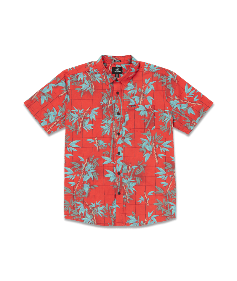 Volcom Mens Bamboozled Floral Short Sleeve Shirt