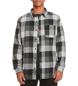 Quiksilver Mens Motherfly Long Sleeve Button Down Flannel Shirt