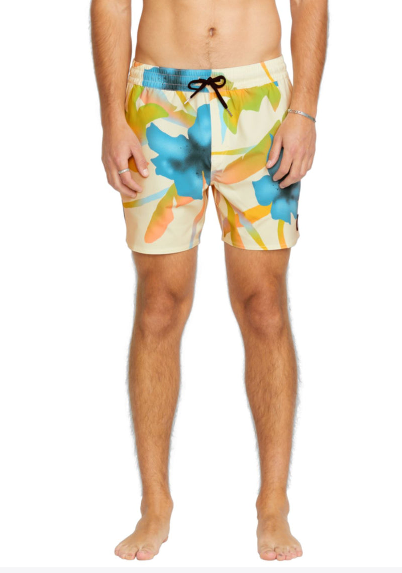 Volcom Mens Lido Print 16" Swim Trunks