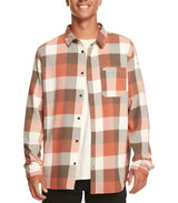 Quiksilver Mens Motherfly Long Sleeve Button Down Flannel Shirt