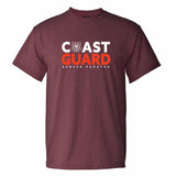 Coast Guard Mens Retro Heather Short Sleeve T-Shirt