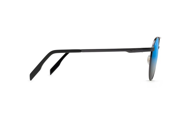 Maui Jim Waterfront Dark Metal Frame - Dual Blue Lens - Polarized Sunglasses