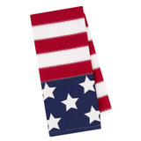 Design Imports Americana Flag Embellished Dishtowel