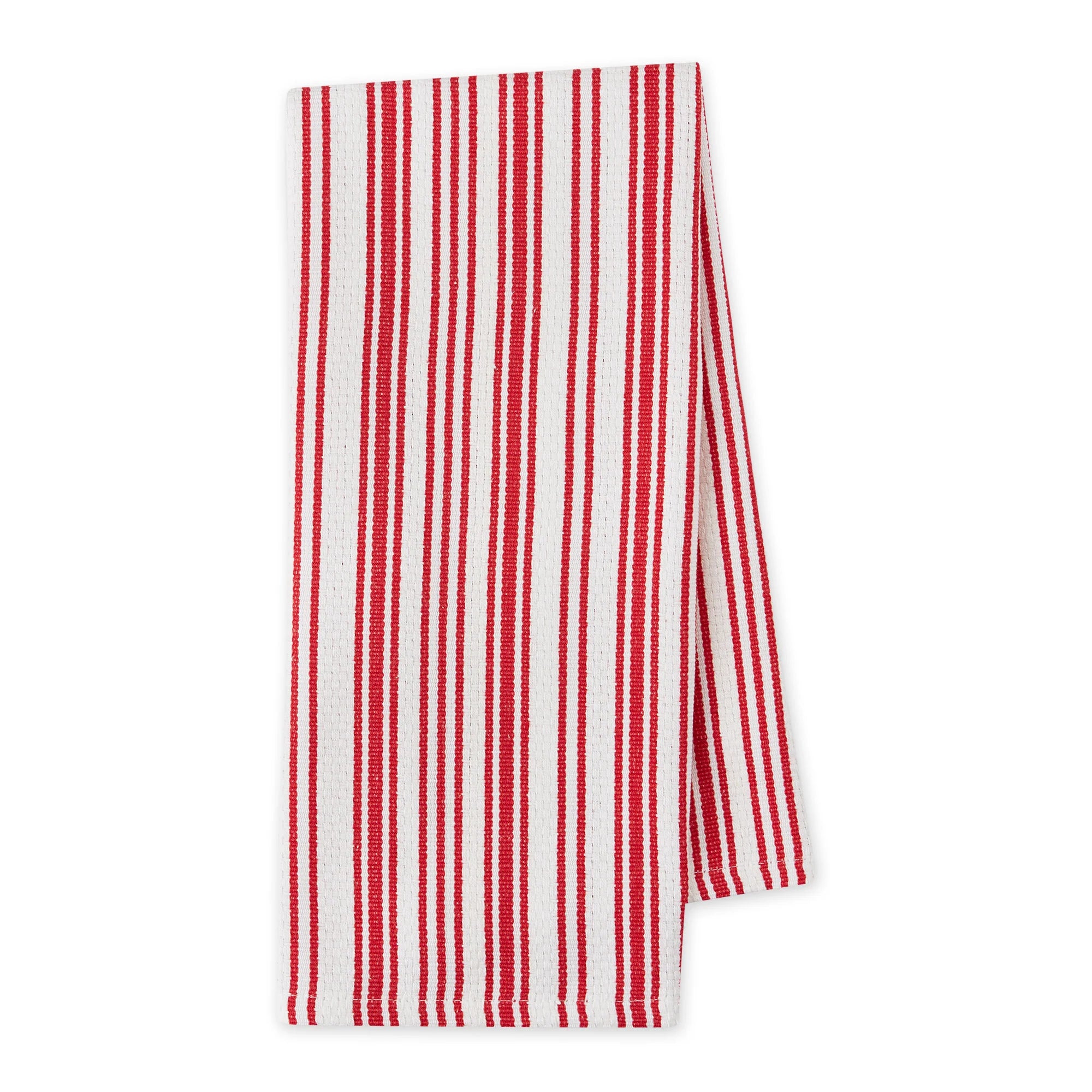 Design Imports Red Cider Classic Stripe Heavyweight Kitchen Towels