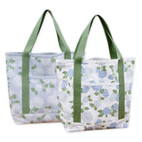 Design Imports Hydrangea Garden Printed Tote Handbag