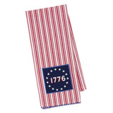 Design Imports 1776 Betsy Ross Embellished Dishtowel