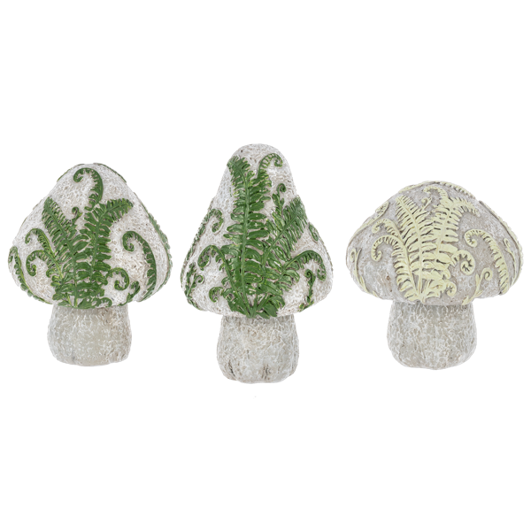 Ganz Botanical Mushroom Figurines