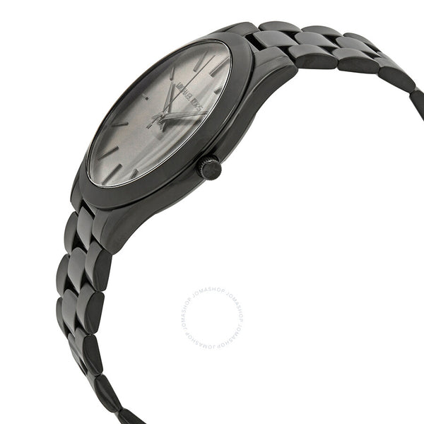 Michael Kors Mens Slim Runway Black Dial Watch
