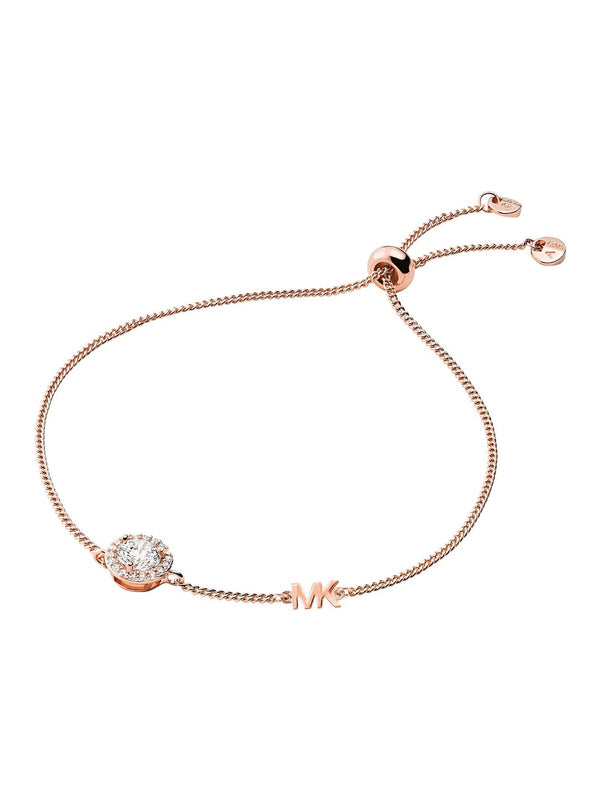 Michael Kors Pave Halo Slider Bracelet - Rose Gold
