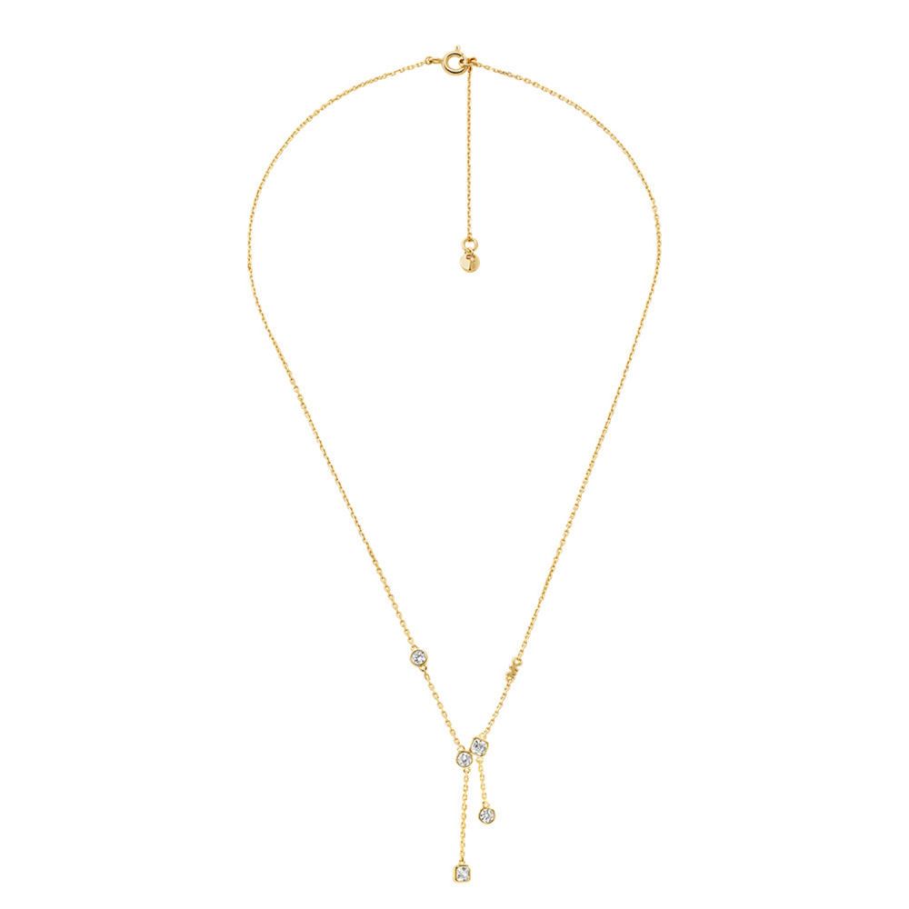 Michael Kors Gold-Plated Bezel Necklace