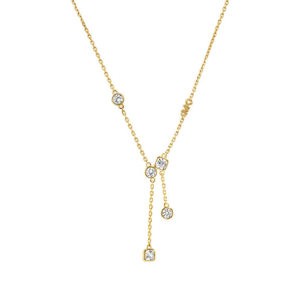 Michael Kors Gold-Plated Bezel Necklace