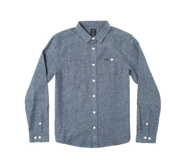 RVCA Mens Harvest Neps Flannel Long Sleeve Shirt