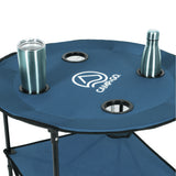 Shelterlogic CAMP&GO 28" Round Lightweight Fabric Portable Folding Beach Table