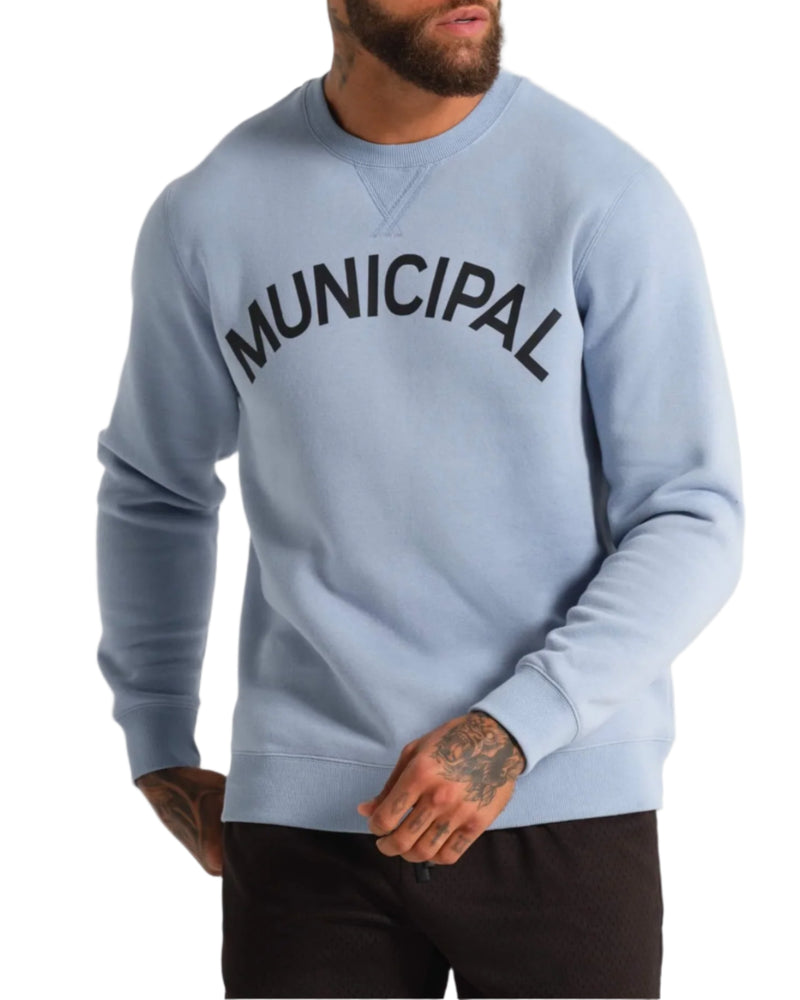 Municipal Mens Origin Fleece Crewneck Sweatshirt