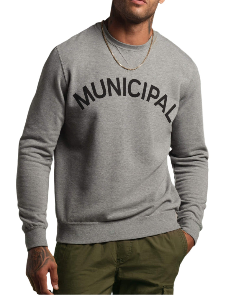 Municipal Mens Origin Fleece Crewneck Sweatshirt