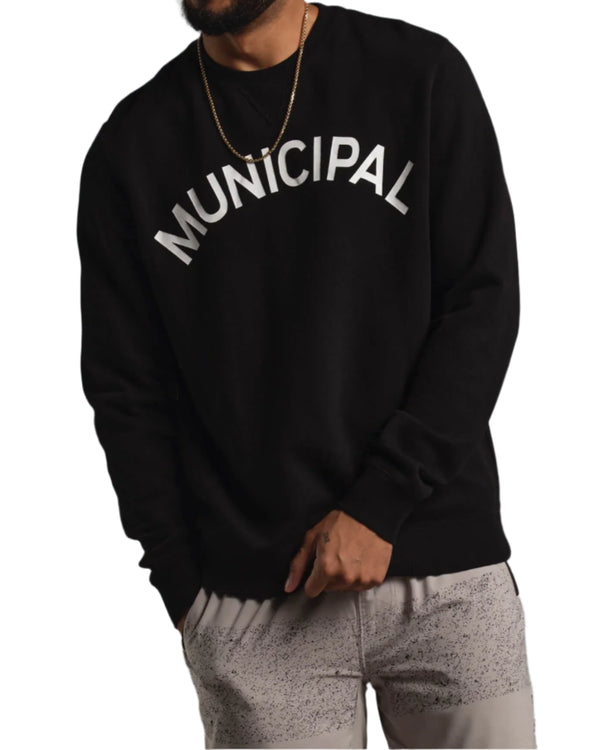 Municipal Mens Origin Fleece Crewneck Sweatshirt