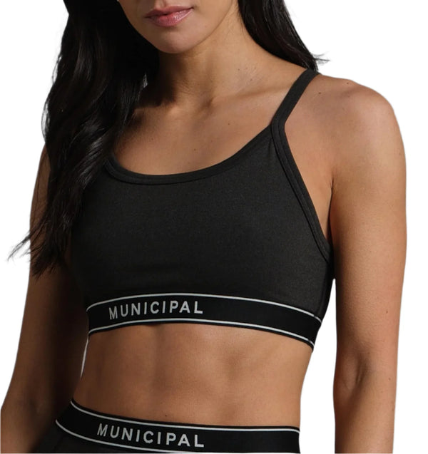 Municipal Womens Motivate Strappy Sports Bra