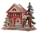 Ganz LED Light Up Village House Figurines