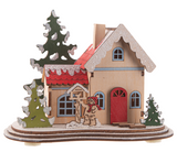 Ganz LED Light Up Village House Figurines