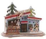 Ganz LED Light Up Village House Figurines