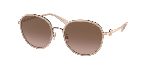 Coach Round Non-Polarized Sunglasses - Milky Pink/ Brown Pink Gradient