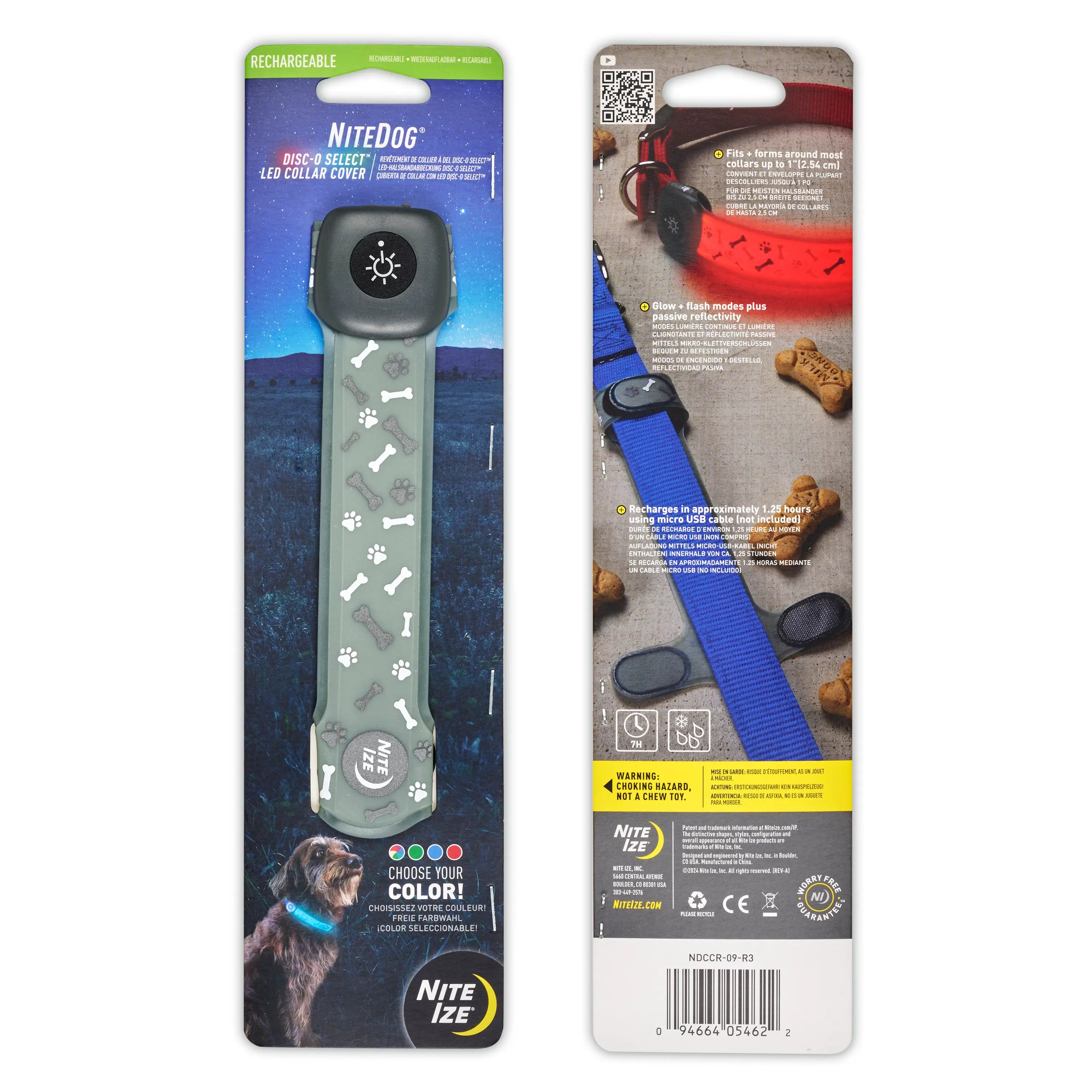 Nite Ize NiteDog Rechargeable LED Collar Cover - Disc-O Select