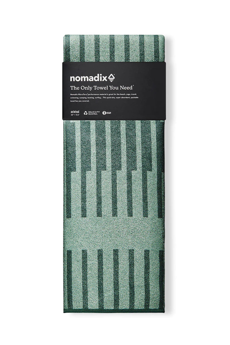 Nomadix Original Towel - Modern Stripe Green