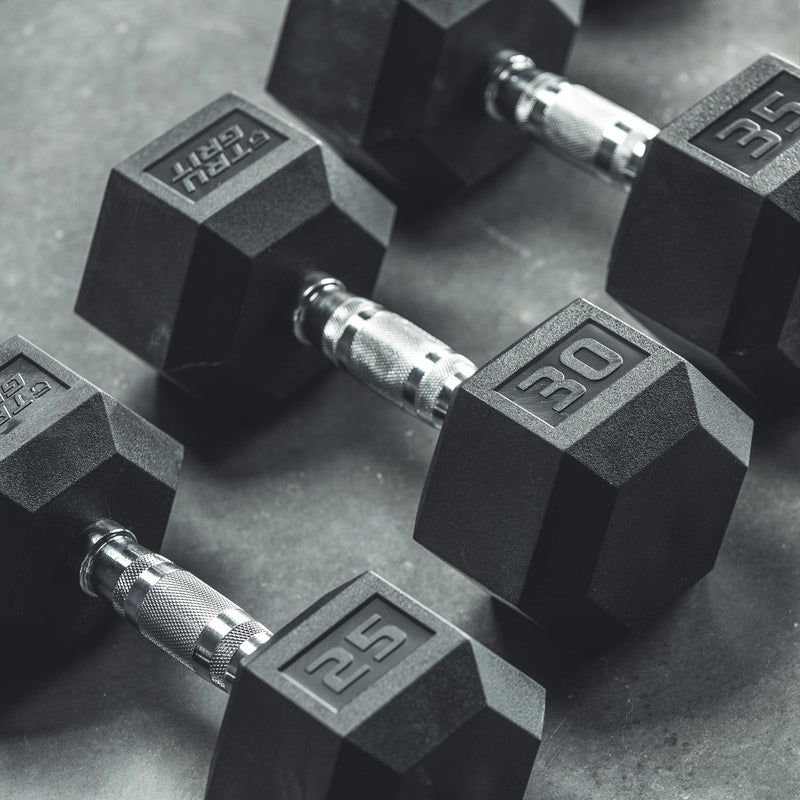 TRU GRIT 95 lbs. Single Hex Elite Dumbbell