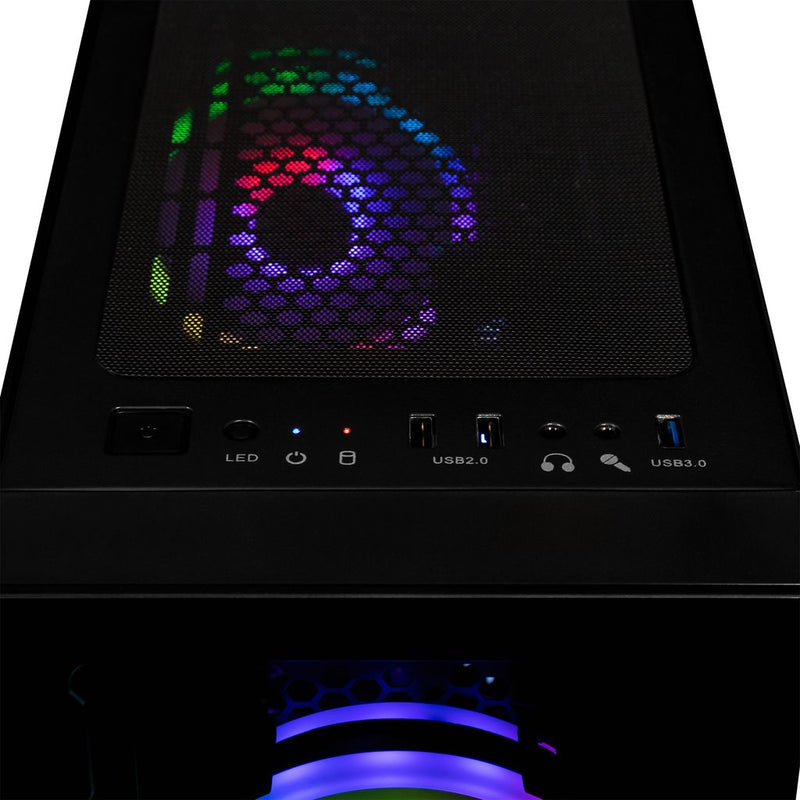CLX SET Gaming Desktop - Intel Core i5 14400F 2.5GHz 10-Core Processor, 32GB DDR5 Memory, GeForce RTX 5060 Ti 8GB GDDR7 Graphics, 2TB SSD, WiFi, Windows 11 Home 64-bit