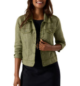 Tommy Bahama Womens Two Palms Raw Edge Jacket