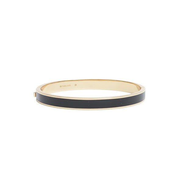 Coach Hinge Bangle Bracelet - Gold & Black-Toned