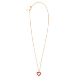 Coach Heart Pavé Pendant Necklace and Earring Boxed Set