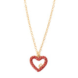 Coach Heart Pavé Pendant Necklace and Earring Boxed Set