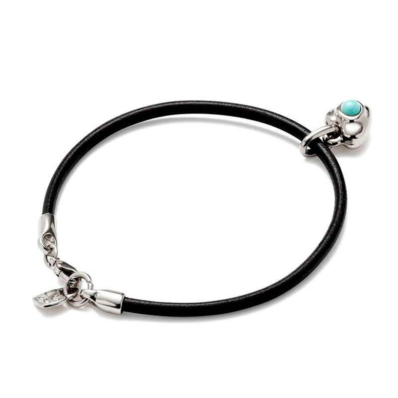 Unode50 Ser Unico Bracelet - Medium - Leather and Silver Plated