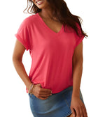 Tommy Bahama Womens Kauai V-Neck Short Sleeve Shirt