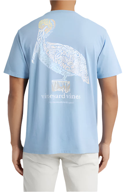 Vineyard Vines Mens Icon Fill Pelican Pocket Short Sleeve T-Shirt