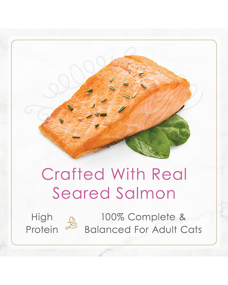 Purina Fancy Feast Petites Seared Salmon Entrée With Spinach In Gravy Wet Cat Food - 2.8 oz.