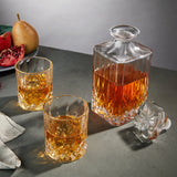 Viski Admiral Liquor Decanter & Tumbler Set - 3