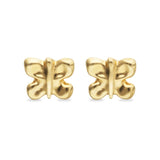 UNOde50 Gold Alloy Butterfly Stud Earrings