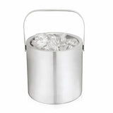 True Double Walled Stainless Steel Ice Bucket With Tongs