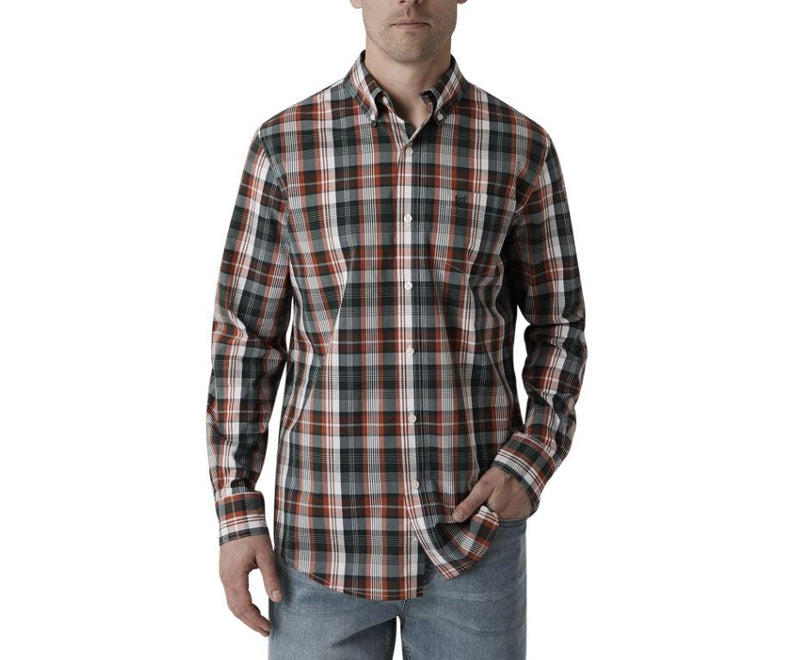 Chaps Mens Sustainable Stretch Long Sleeve Button Down Shirt ShopCGX Chaps Mens Sustainable Stretch Long Sleeve Button Down Shirt ShopCGX