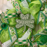 Primitives By Kathy St. Patrick's Day Wooden Clover Sign