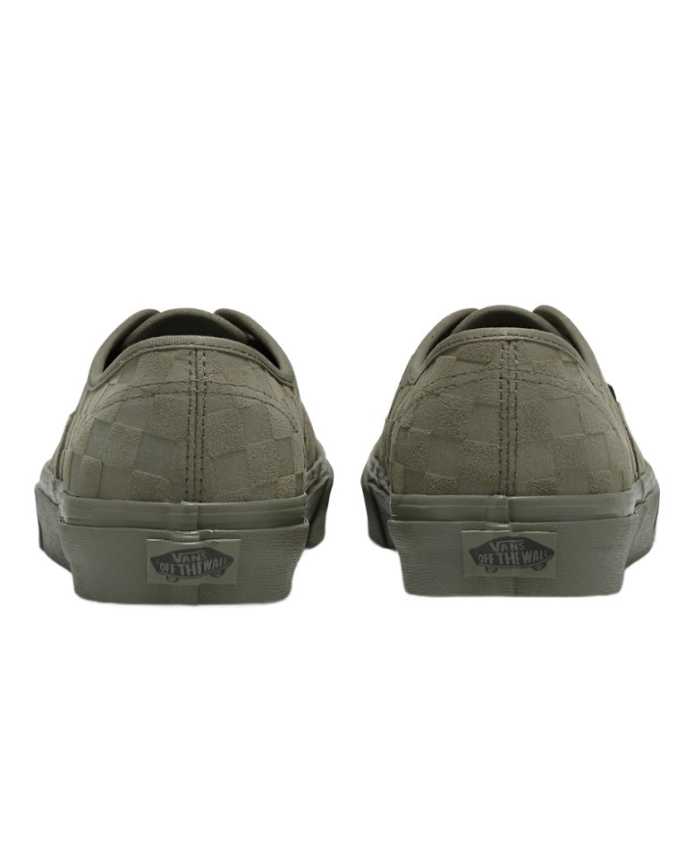 Vans Authentic Sneakers - Unisex Sizing - mono Checkerboard Olive